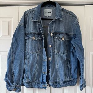 Fashion Nova Denim Jacket Sz L NWOT